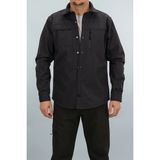 Erkek Füme Slim Fit Softshell Gömlek Ceket Su itici ve Rüzgara Dayanıklı