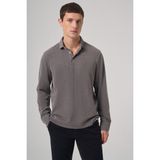 Erkek Füme Trend Düğmeli Polo Yaka Sweatshirt