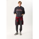 Erkek Getaway Baskılı Sweatshirt%100 Pamuk - Antrasit ANTRASİT