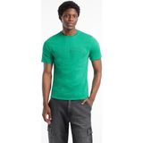 Erkek Gj Slim Fit Kabartma Logolu T-Shirt - Yeşil - XL