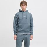 Erkek Gögüs Minimal Logo Baskili Kapüsonlu Sweatshirt - Soho - 0-Gri