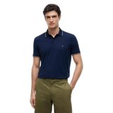 Erkek Göğüste Tommy Hilfiger Bayrak İşlemesi Mavi T-Shirt MW0MW37310-DCC