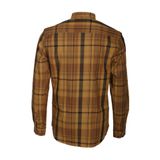 Erkek Gömlek Camel Uzun Kol Ekose Kareli Flanel Yün Tuşeli Slim Fit Düğmeli Yaka Shirt NCS JEANS 7273 CAMEL S