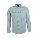 Erkek Gömlek Çift Cepli Pamuklu Armür Kumaş Rar01429