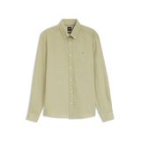 Erkek Gömlek Yaka Düğme Kapama Uzun Kol Slim Fit Açık Yeşil Gömlek 50567009-254