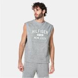 Erkek Grafik Kolsuz Sweatshirt - 2XL - Gri