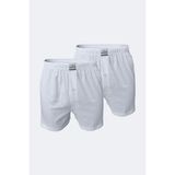 Erkek Gri 2 Li Paket Geniş Kalıp Büyük Beden Boxer %100 Pamuk Battal Boy 90024 4xl/5xl/6xl/7xl