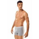 Erkek Gri 3'lü Likralı Boxer