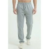 Erkek Gri Baggy Bol Paça Oversize Relaxed 4 Mevsim Eşofman Altı Bol Paça 2 Iplik Tam Kalıp - XL - 0-Gri