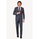 Erkek Gri Lacivert Regular Fit Takım Elbise