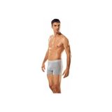 Erkek Gri Likralı Elastan Boxer