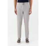 Erkek Gri Normal Kesim Regular Fit Viskon Örme Yan Cep Lastikli Bel Klasik Paça Jogger Pantolon
