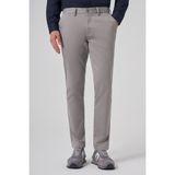 Erkek Gri Pamuk Trend Slim Fit Chino Pantolon