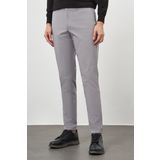 Erkek Gri Pamuk Yan Cep Slim Fit Chino Pantolon