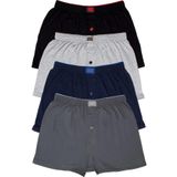 Erkek Gri Penye Düz Boxer 4'lü 312001181111