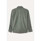 Erkek Gri Regular Fit Kadife Dokulu Uzun Kollu Gömlek - 2XL