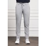 Erkek Gri Slim Fit Dar Kesim İpli Jogger Pantolon