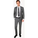 Erkek Gri Slim Fit Takım Elbise - 48 / 6 - 6 Drop