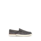 Erkek Gri Süet Deri Casual Loafer 25SFD612210