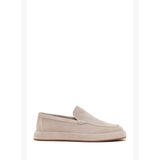 Erkek Gri Süet Deri Casual Loafer 26SFD697510
