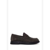 Erkek Gri Süet Deri Casual Loafer WM680033DS