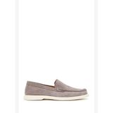 Erkek Gri Süet Deri Loafer 26SFD632010