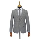Erkek Gri Tek Spor Ceket Çift Yırtmaçlı BGL-ST03981 GRİ 48