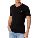 Erkek Guess Logolu T-Shirt - Siyah | S