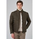 Erkek Haki Polyester Kısa Kapitone Mont