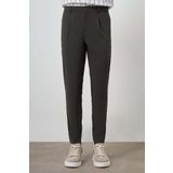 Erkek Haki Trend Slim Fit Tam Lastik Pantolon