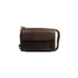 Erkek Hakiki Crazy Deri Kahverengi El Çantası Clutch Portföy Çanta