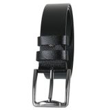 Erkek Hakiki Deri Kemer 4 cm Siyah Renk RAR01451