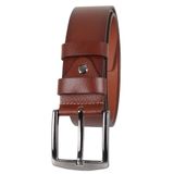 Erkek Hakiki Deri Kemer 4 cm Taba Renk RAR01450 Taba