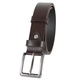 Erkek Hakiki Deri Kemer Kahverengi 3.5 cm RAR01446 Kahverengi