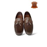 Erkek Hakiki Deri Loafer Günlük Ayakkabı KAHVERENGİ