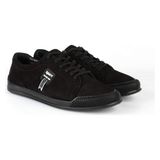 Erkek Hakiki Deri Sneaker & Spor Ayakkabı - Siyah Nubuk