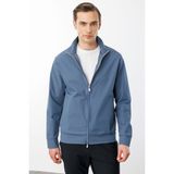 Erkek Hakim Yaka Yan Cepli Mont H.mavi - 2XL - 3XL