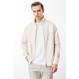 Erkek Hakim Yaka Yan Cepli Mont Krem - 2XL - 3XL