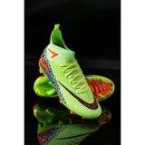 Erkek Halı Saha Kramponu Ithal Taban, Çim Saha, Yarım Çoraplı, Ergonomik, Ayağı Saran, Esnek ve Konforlu Futbol Ayakkabısı - Yeşil - Turuncu