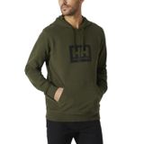 Erkek Helly Hansen HH Box kapüşonlu sweatshirt, yeşil, M