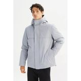 Erkek İnce Şişme Mont Gray Gray Xl