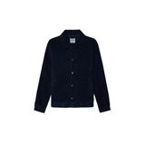 Erkek İndigo Kadife Bomber Ceket