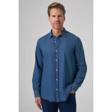 Erkek İndigo Trend Dynamic Fit Denim Gömlek