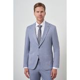 Erkek Indigo Trend Slim Fit Mono Yaka Takım Elbise - 48 - İndigo - 6 Drop