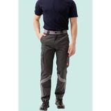 Erkek Iş Pantolonu Çok Cepli Dayanıklı Gabardin Kumaş Pyrus Rahat Ergonomik Tasarım - Füme - Açık Gri - 3XL