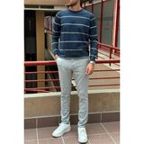 Erkek, Italyan Kesim, Hig-quality, Esnek Kumaş Pantolon - Açık Gri - 32
