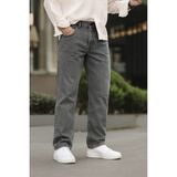 Erkek Jeans Bol Paça Füme Baggy Kot Pantolon - 32