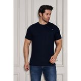 Erkek Jeuss Oysho Kumaş Sıfır Yaka Siyah Tshirt - 2XL