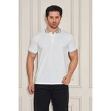 Erkek Jeuss Oysho Kumaş Yakalı Beyaz Tshirt - XL