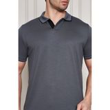 Erkek Jeuss Oysho Kumaş Yakalı Füme Tshirt
